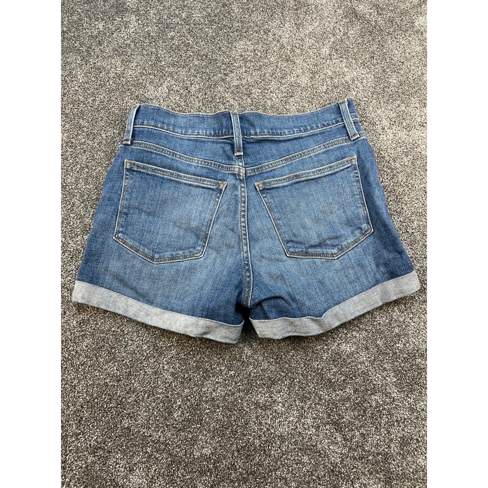 Re-Imagined by J.Crew Denim High Rise Cuffed Jean Shorts Women's 28 Medium Wash - Picture 12 of 12